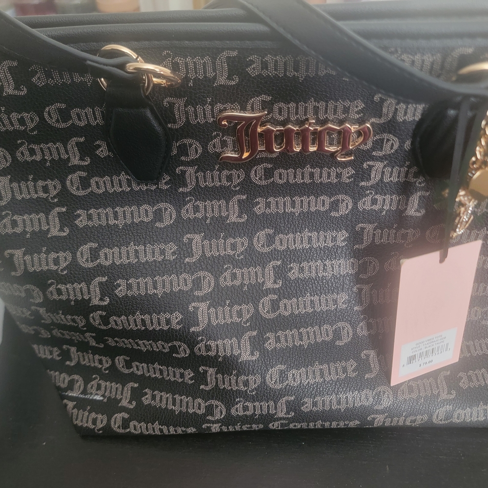 Juicy Couture Black and Gold Women's Bag